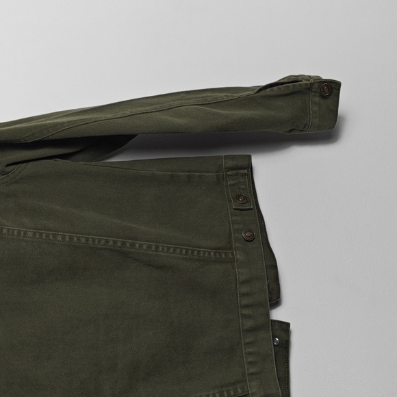 NEWPORT NEWS JEANOLOGY COLLECTION Olive Green Jean Jacket Size 4 - Picture 13 of 16